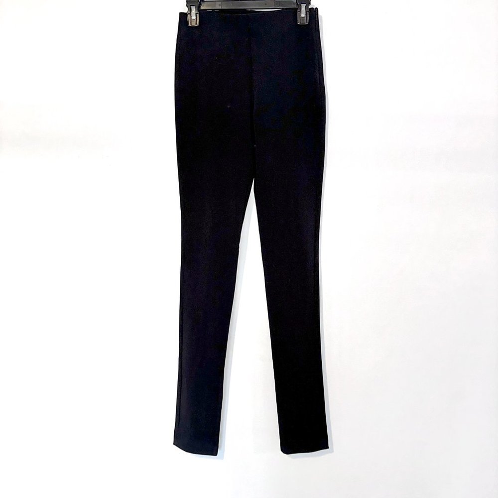 NWOT Zara Women's extra long high rise black slit flare leggings, Size S - Picture 7 of 12